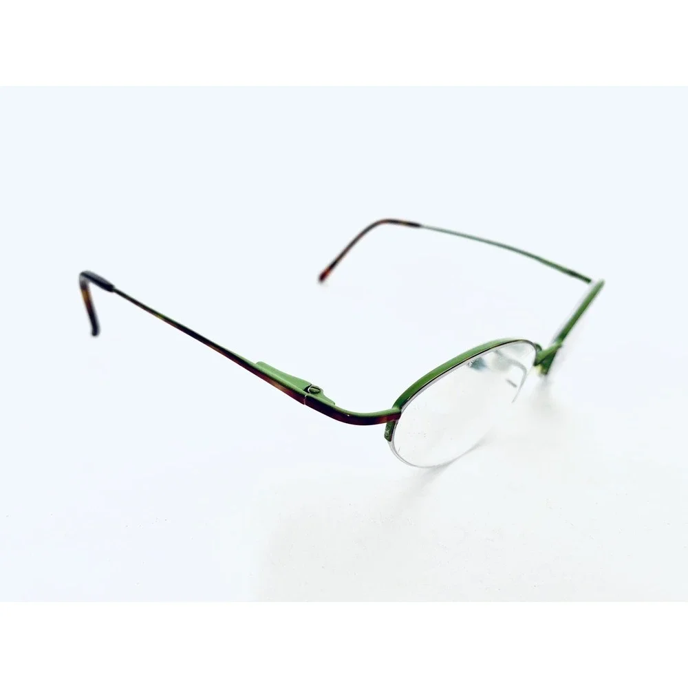 Kate Spade Half Rim Tortoise Green Metal Oval Glasses Italy Leah 51 18 130